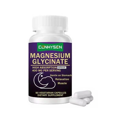 Magnesiumglycinat Kapseln zur Entspannung der Muskeln Ganzheitliche Gesundheit Magenfreundlich