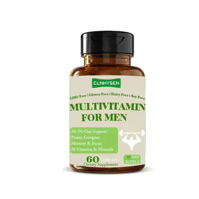 Individuelles Logo Multivitamin Ergänzung Kapseln für Männer Energieschub Gedächtnis