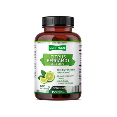 Zitrus-Bergamott-Kapseln 1200 mg pro Portion Ergänzung Unterstützung der allgemeinen Herzgesundheit