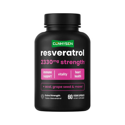 Grüner Tee Ergänzung Kapseln Bio Resveratrol Kapseln unterstützt Herzgesundheit OEM