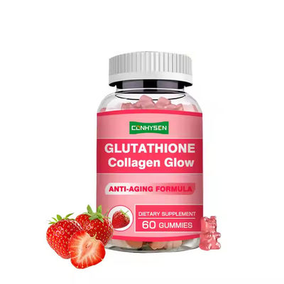Glutathion Kollagen Glow Gummies Verbessert die Elastizität der Haut Hautbleichung 2,5-3 g/Gummy