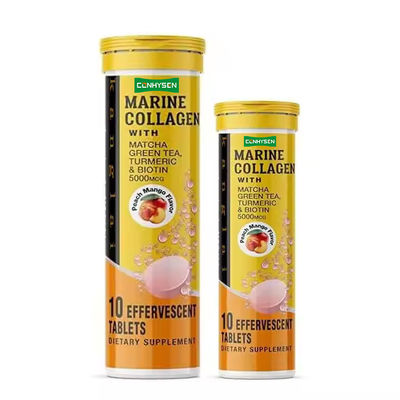Marine Kollagen Efferveszente Tabletten Biotin Ergänzung Unterstützung Stärkt die Gesundheit der Haut