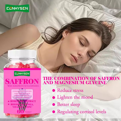 Vitamin-Saffran-Ergänzung Kaugummi für Magnesium Stresslinderung Stimmungsverbesserung