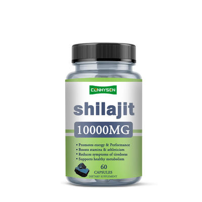 Shilajit Kapseln reduzieren Symptome von Müdigkeit mit 100% reinem Inhaltsstoff, 60 Kapseln