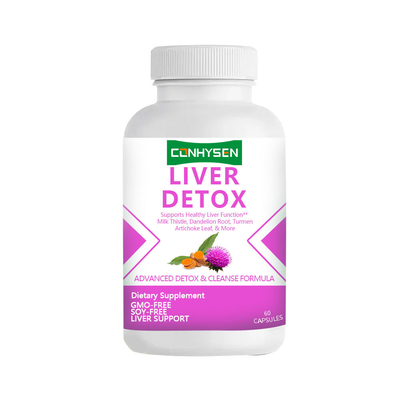 Maßgeschneiderte Leber-Detox-Kapseln bieten Leber-Reinigung Gesundheit Schlankheits-Kapseln mit Kurkuma