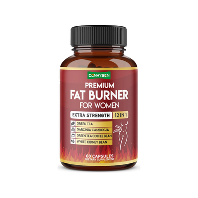 Extra Starke 12-in-1 Fettverbrenner für Frauen, vegane Kapseln mit Grünem Tee, Garcinia Cambogia, Weiße Kidneybohne, Stoffwechsel- und Verdauungsunterstützung