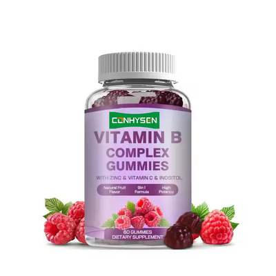 Vitamin-B-Komplex Kaugummi für die Immunität Folat Nahrungsergänzungsmittel Vitamin-B12 Süßigkeiten