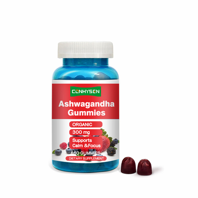 Großhandel Ashwagandha Gummies für Ruhe und Konzentration 60 zählen