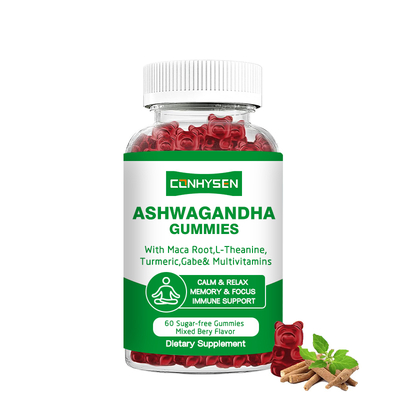 Großhandelspreis Ashwagandha Gummibärchen verbessern die Schilddrüsenfunktion