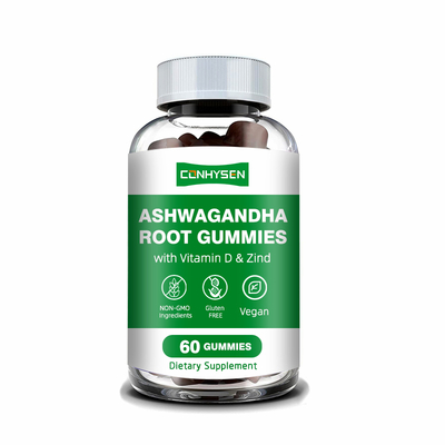 Großhandelspreis Ashwagandha Gummies mit Vitamin D2 Haltbarkeit 18 Monate