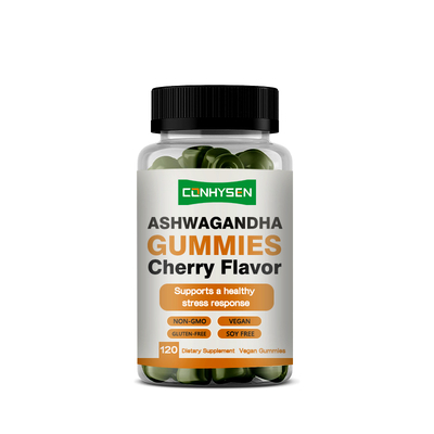 Ashwagandha Gummies 60 Stück mit Vitamin D2 zur Unterstützung des Immunsystems