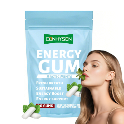 Fabrik-Anpassung Energie Kaugummi Frischer Atem Energie-Boost-Tabletten