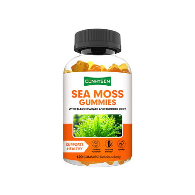 See Moss Gummies mit Beerengeschmack Fabrikversorgung unterstützt die Schilddrüsenfunktion