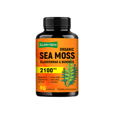 Bio-Irish Sea Moss Kapseln Custom Label Verdauungsfunktion zu steigern Lieferant