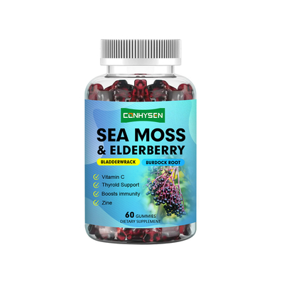 Fabrik Großhandel Sea Moss Gummies Kundenspezifische Unterstützung für Haut, Haare und Nägel, Gesundheit