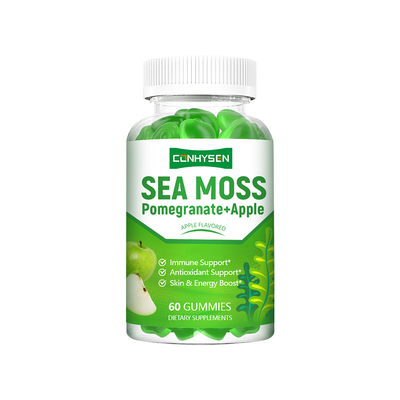 Granatapfel Apfel Meeresmoos Gummies Unterstützung Antioxidans OEM/ODM Custom