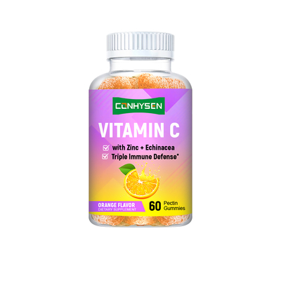 Fabrik Vitamin C Gummies Orange Geschmack Custom Label Unterstützung Herzgesundheit