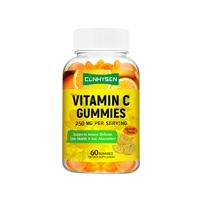 Maßgeschneiderte Vitamin-C-Gummibärchen mit Markenlogo, 60 Gummibärchen zur Unterstützung bei Entzündungen, Lieferant