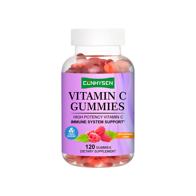 Raspberry Geschmack starker Antioxidans Vitamin C Gummies OEM / ODM Custom
