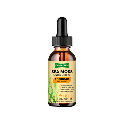 Custom Sea Moss Flüssigkeit Tropfen 10000mg Großhandelspreis Schilddrüsenimmunität Unterstützung