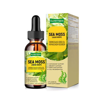 5000 mg Flüssiggläser aus Meeresmoos OEM/ODM Kundenspezifische Antioxidansimmunitätsunterstützung