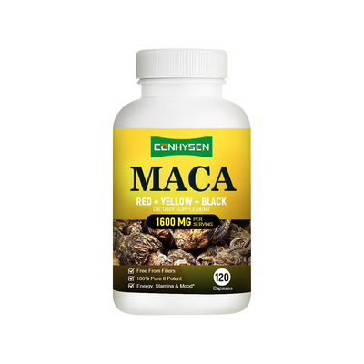 Custom Maca Kapseln 1600 mg Großhandelspreis Steigern Energie und Ausdauer