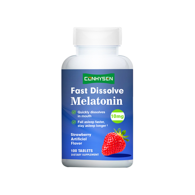 Schnelle Auflösung Melatonin Tabletten Lieferant Custom für schneller einschlafen