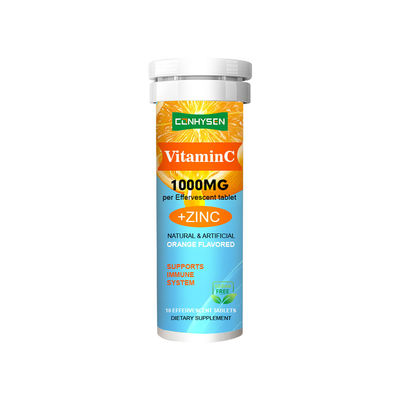 Promote Collagen Synthesis Zinc Vitamin C Effervescent Tablets Custom Branded